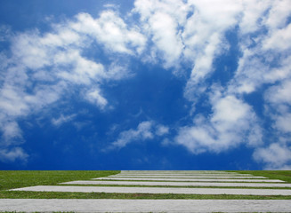 Fototapeta na wymiar Blue Sky and Cloud Background