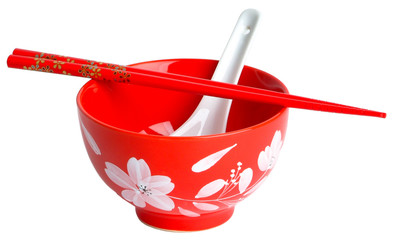 bowl. chinese bowl on the background