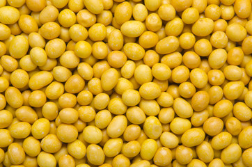 Peanuts. Processed peanuts on the background