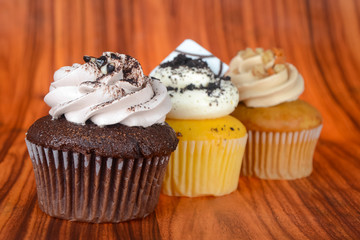cupcake. cup cake on the background