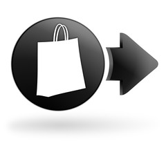 mon panier sur bouton noir