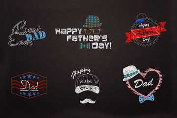 Fathter's day -  Love dad design collection