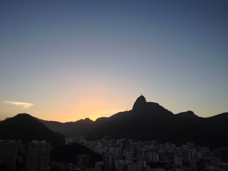 Silhouette of Christ the Redeemer, Rio de Janeiro