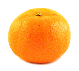 Ripe orange isolated on white background