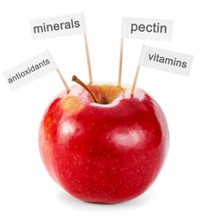 Healthy food concept - apple