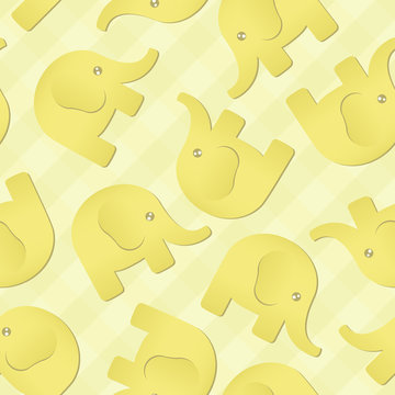 Yellow Elephant Background