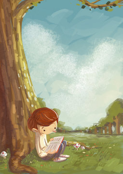 niño leyendo