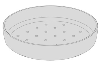 cartoon image of dish bowl