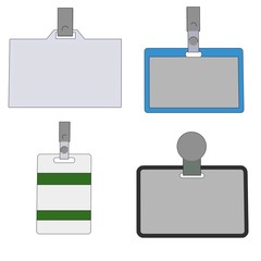 cartoon image of ID badges