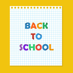back to school note paper