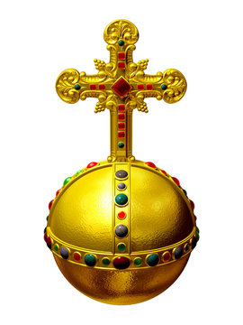 globus cruciger front view