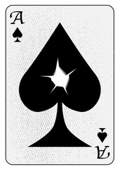 Playing Card Bullet Hole