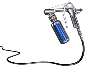 Spray Gun isolated on White Background
