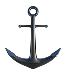 Anchor isolated on white. Clipping paths