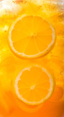 Ice lemon tea background