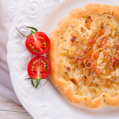 Onion tart and Federweisser(Nouveau)