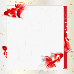 Obraz premium 金魚のフレーム