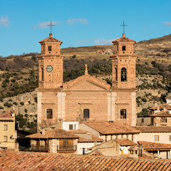 Fototapeta na wymiar Iglesia De Villarluengo. Teruel. España