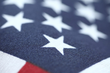 United States flag stars closeup