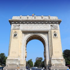 Fototapeta na wymiar Bucharest, Romania - Triumphal Arch