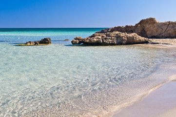 Detail of Elafonisi beach, island of Crete