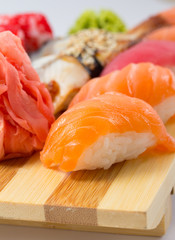 Sushi roll and nigiri