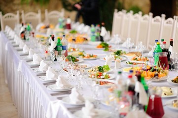 table set service with silverware and glass
