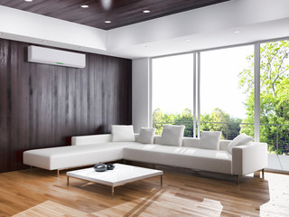 Interno con aria condizionata