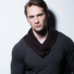 Obraz premium Sexy young man in casual.