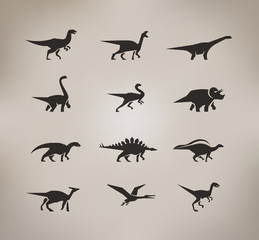 Dinosaurs. Vector format