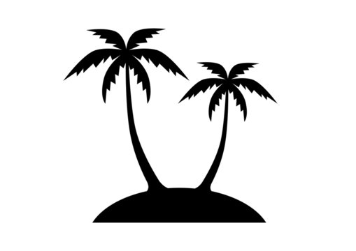 Island icon on white background