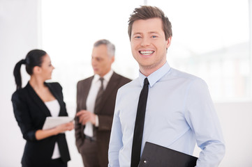 Fototapeta premium Confident young businessman.