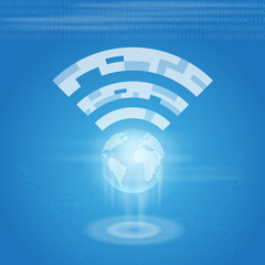 Internet and World symbol