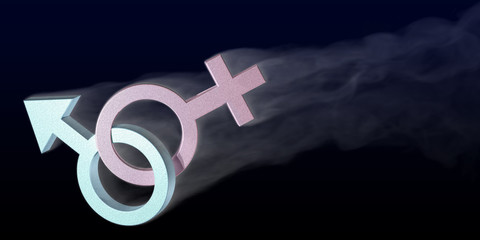 sex symbol with smoke - obrazy, fototapety, plakaty
