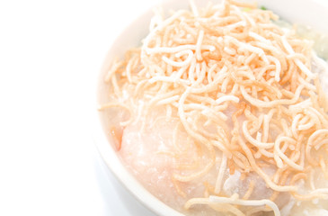 rice porridge - boiled rice with egg,noodle