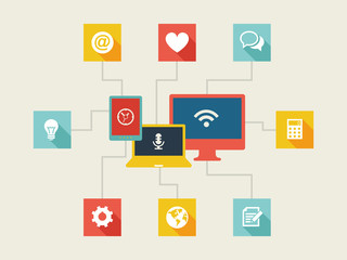 IT Industry Infographic Elements. Vector Illustration EPS 10.