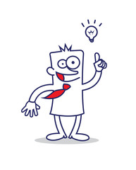 business man having an idea