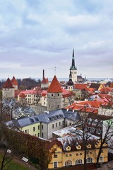 Fototapeta na wymiar panorama of Tallinn, Estonia, Europe
