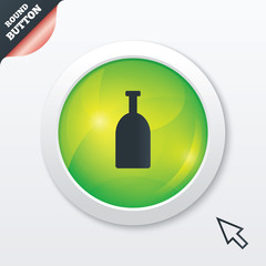 Alcohol sign icon. Drink symbol. Bottle.