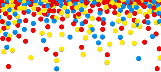 Confetti celebration background.