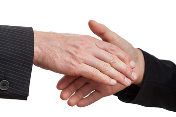 Obraz premium Dominating handshake