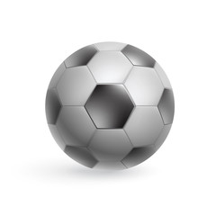 Black and white soccer ball