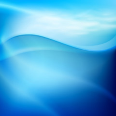 Water wave in sunny day