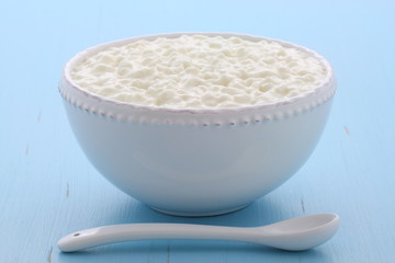 Fresh and healthy cottage cheese