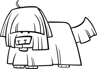 shaggy dog cartoon coloring page