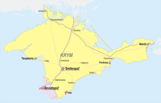 map of Crimea