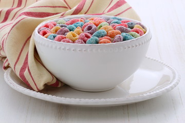 Delicious kids cereal loops