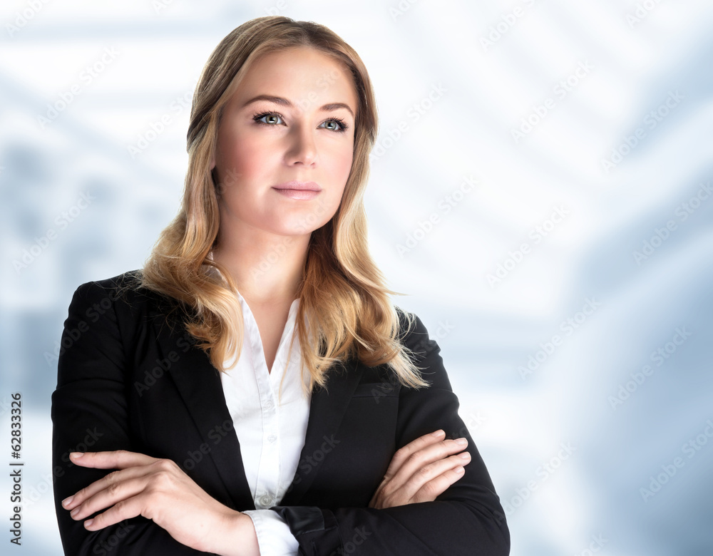 Wall mural confident business woman