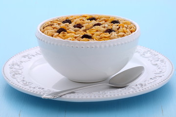 Delicious organic muesli cereal