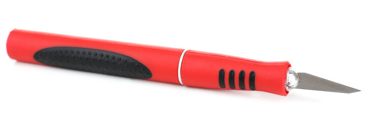 Wood carving tools isolated on white